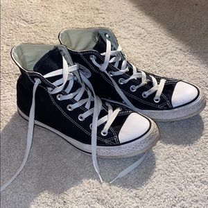 black high top converse